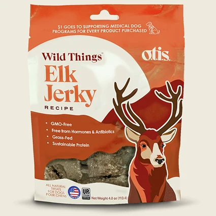 World-Class Otis 4 Oz. Wild Things Elk Jerky Dog Treats Powerful