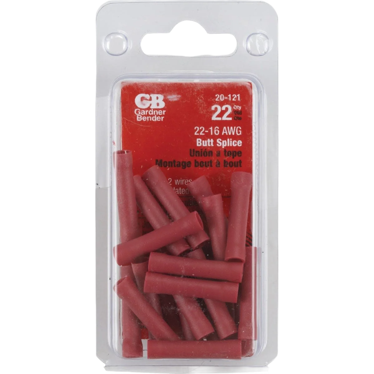 World-Class Gardner Bender 22 AWG to 16 AWG Red Butt Splice 22-Pack Responsible