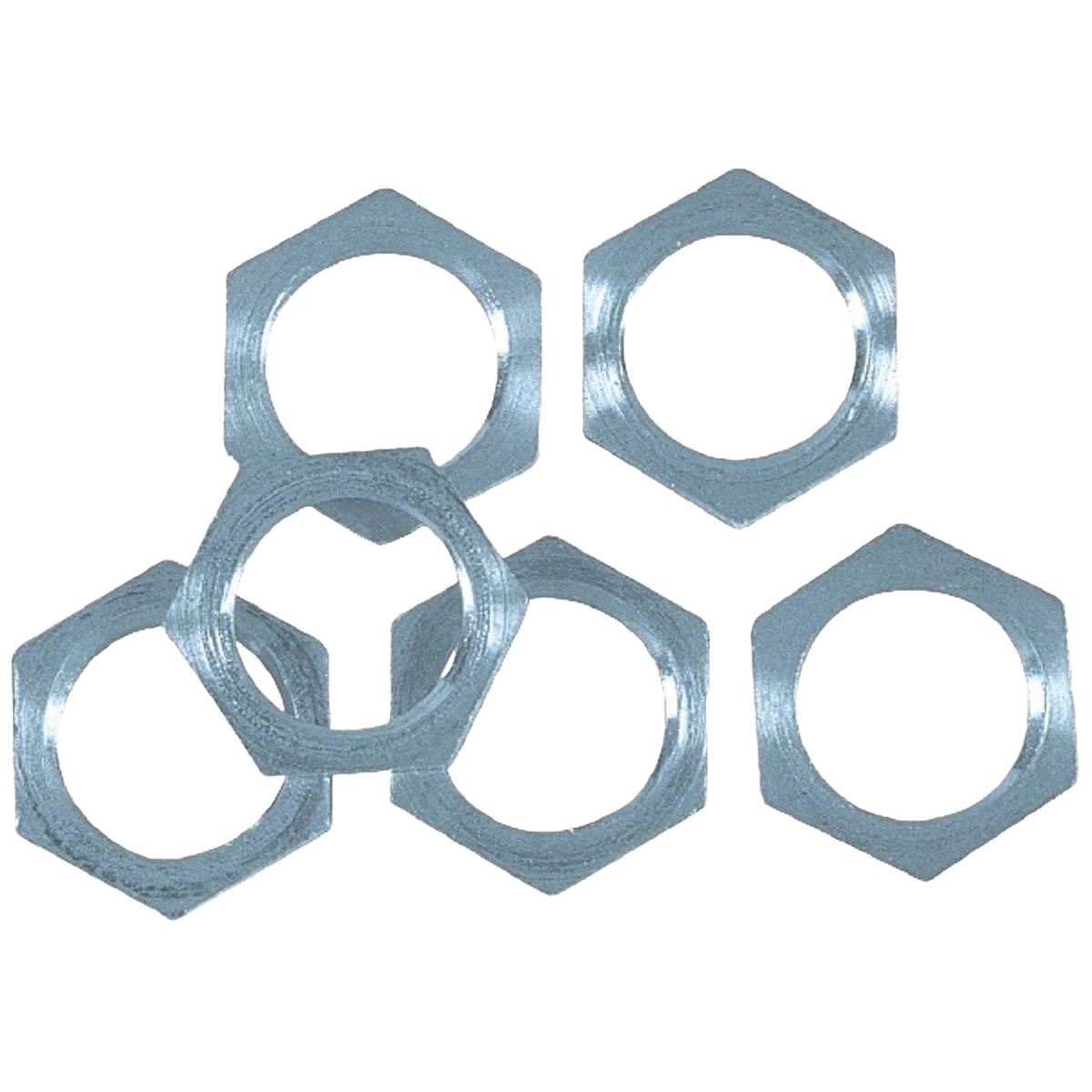Healthy Westinghouse Steel Tapped 1 8 IP Lamp Fixture Lock Nut 6-Piece Premium