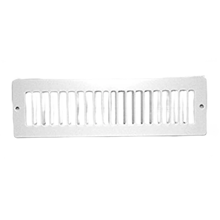 Recyclable Hart Cooley 2 in. x 10 in. Steel Toe Kick Space Grille White Proven