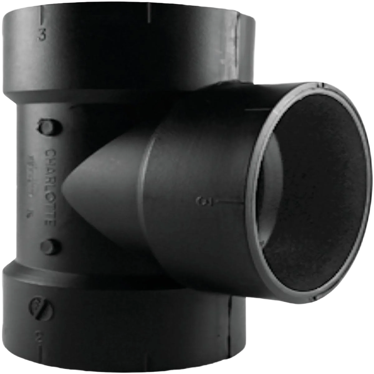 Elite Charlotte Pipe 1-1 2 Hub x Hub x Hub ABS Waste Vent Tee Healthy
