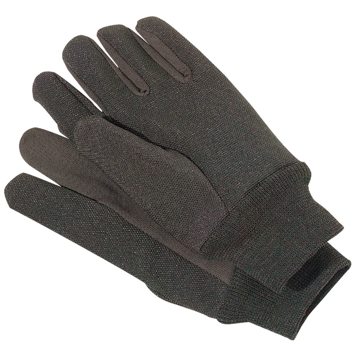 Next-Generation Do it Men’s Large Brown PVC Grip Jersey Work Gloves Stylish
