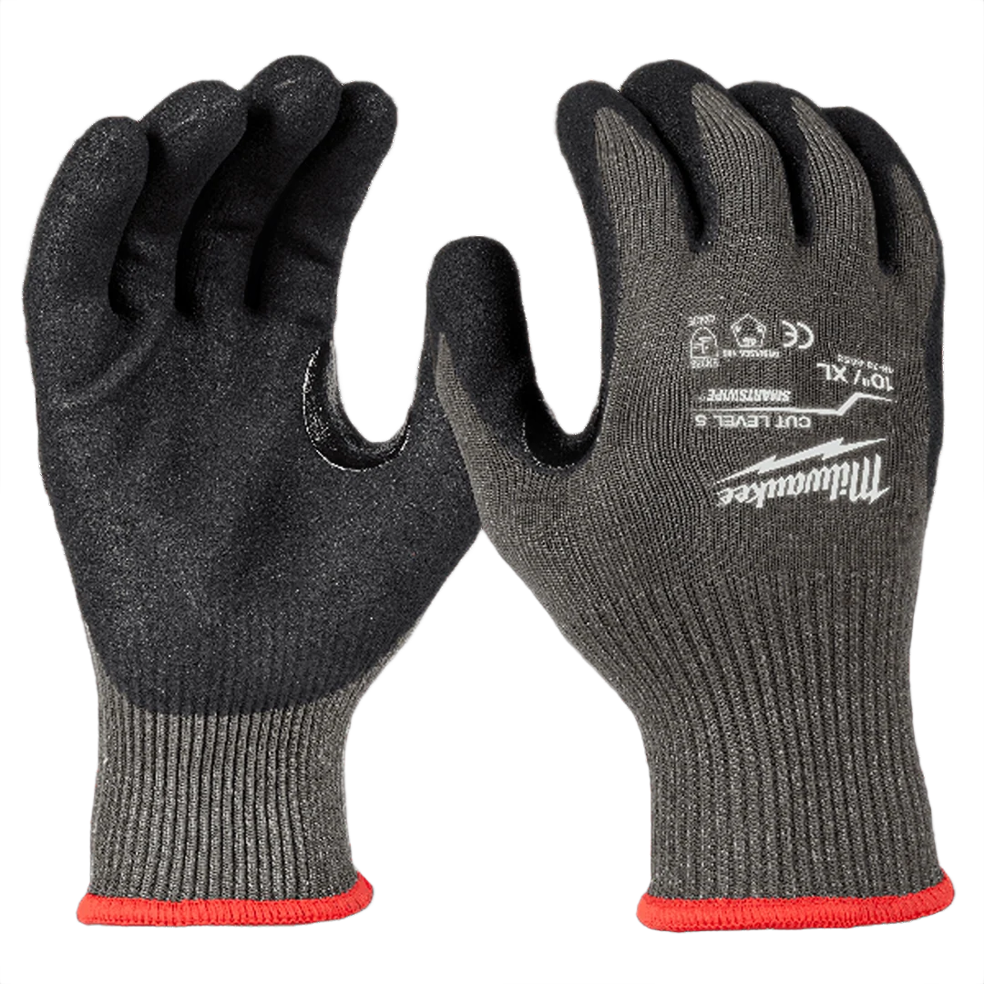 Sustainable Milwaukee XL Cut Level 5 Nitrile Dipped Gloves Convenient
