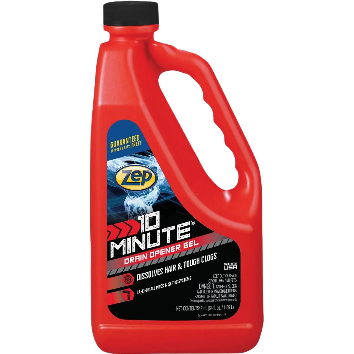 Eco-Friendly Zep Gel 10 Minute Drain Cleaner 64 oz. Advanced
