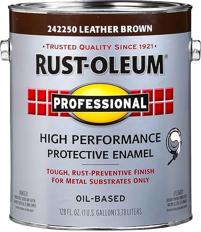 Environmentally Friendly Rust-Oleum Leather Brown Protective Enamel 1 Gallon Long-Lasting