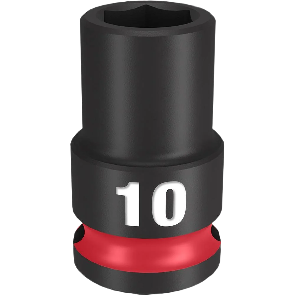 Premium Material Milwaukee SHOCKWAVE™ Impact Duty™ 3 8 Drive 10-mm 6 Point Socket Soft