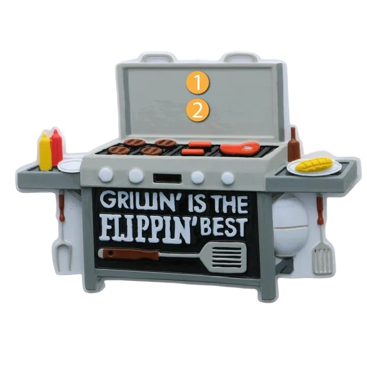 Fine PolarX Personalized Grillin’ is the Flippin’ Ornament Luxury