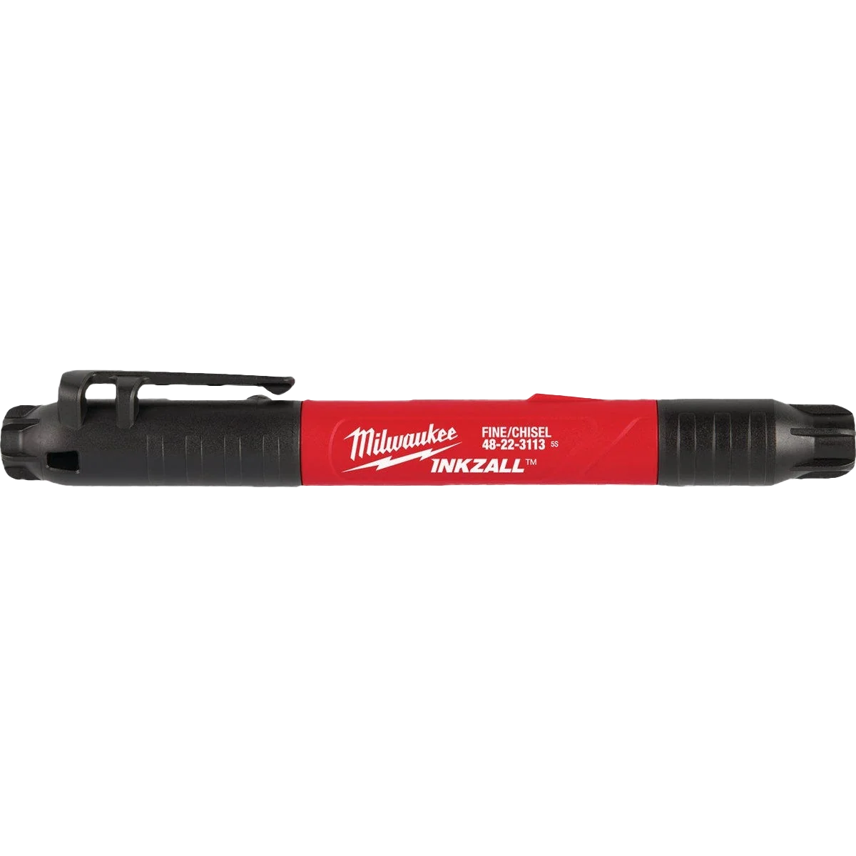 Superior Milwaukee INKZALL Double-Sided Black Fine Point Chisel Tip Jobsite Marker Innovative