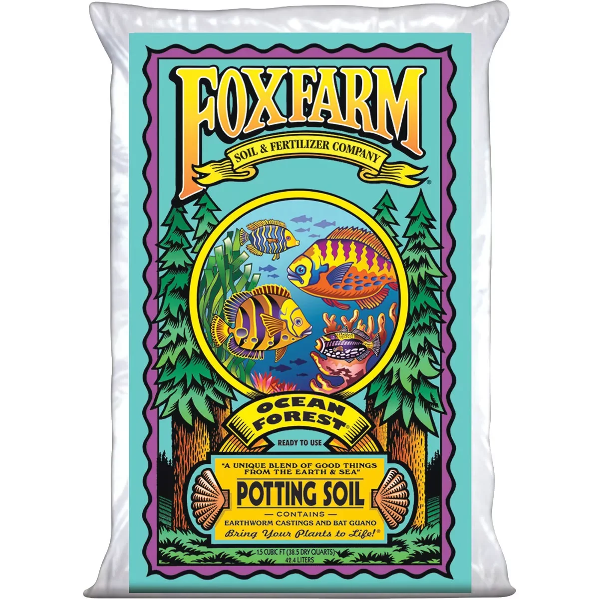 Long-Lasting FoxFarm Ocean Forest 1.5 Cu. Ft. Potting Soil Casual