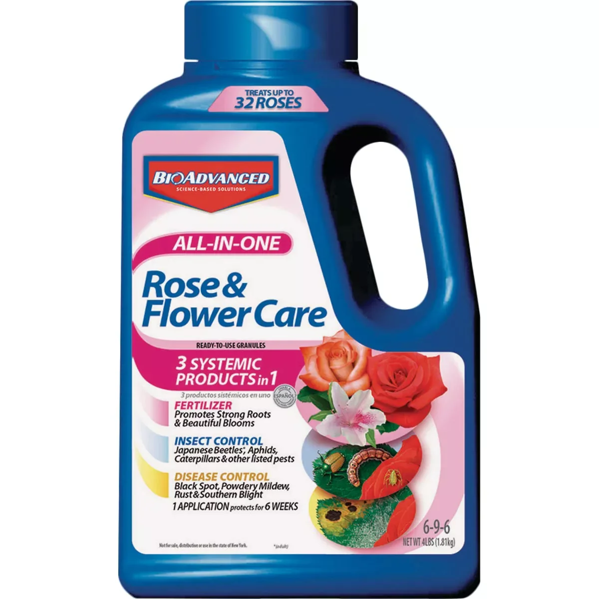 Eco-Friendly BioAdvanced 4 Lb. 6-9-6 Rose Flower Care Dry Plant Food Selected
