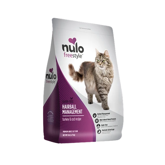 Genuine Nulo Nulo style Cat Hairball Management Turkey and Cod Recipe 5 lb. Proven