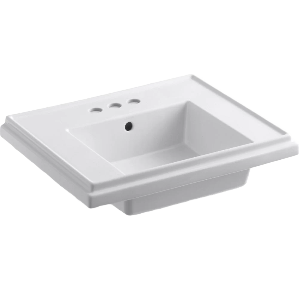 Certified Kohler Tresham White Pedestal Bathroom Sink Basin 24 Effective