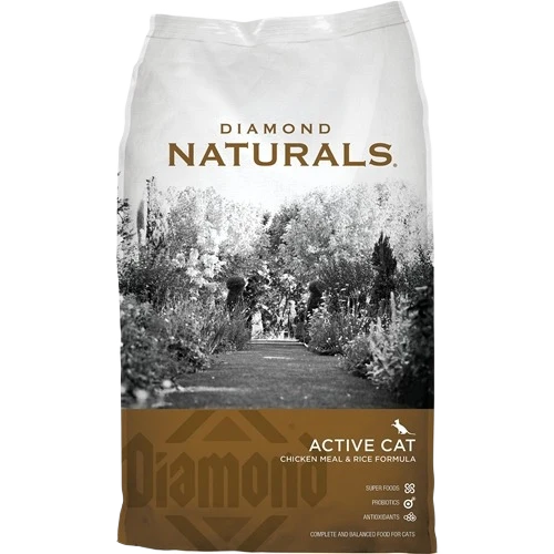 Fashionable Diamond Naturals Active Cat Chicken Meal and Rice Dry Cat Food 6 lbs. Quality