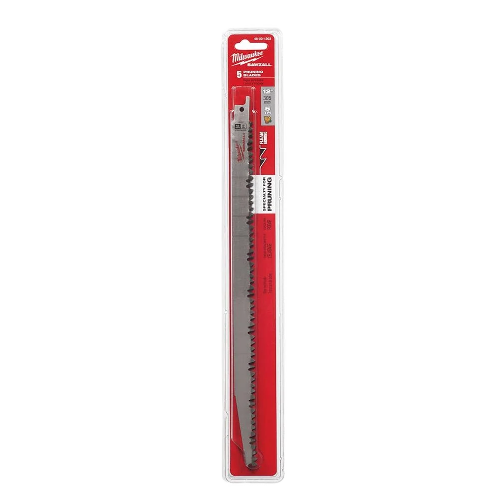Practical Milwaukee SAWZALL® 12 5-TPI Pruning Blades 5-Pack Premium Material