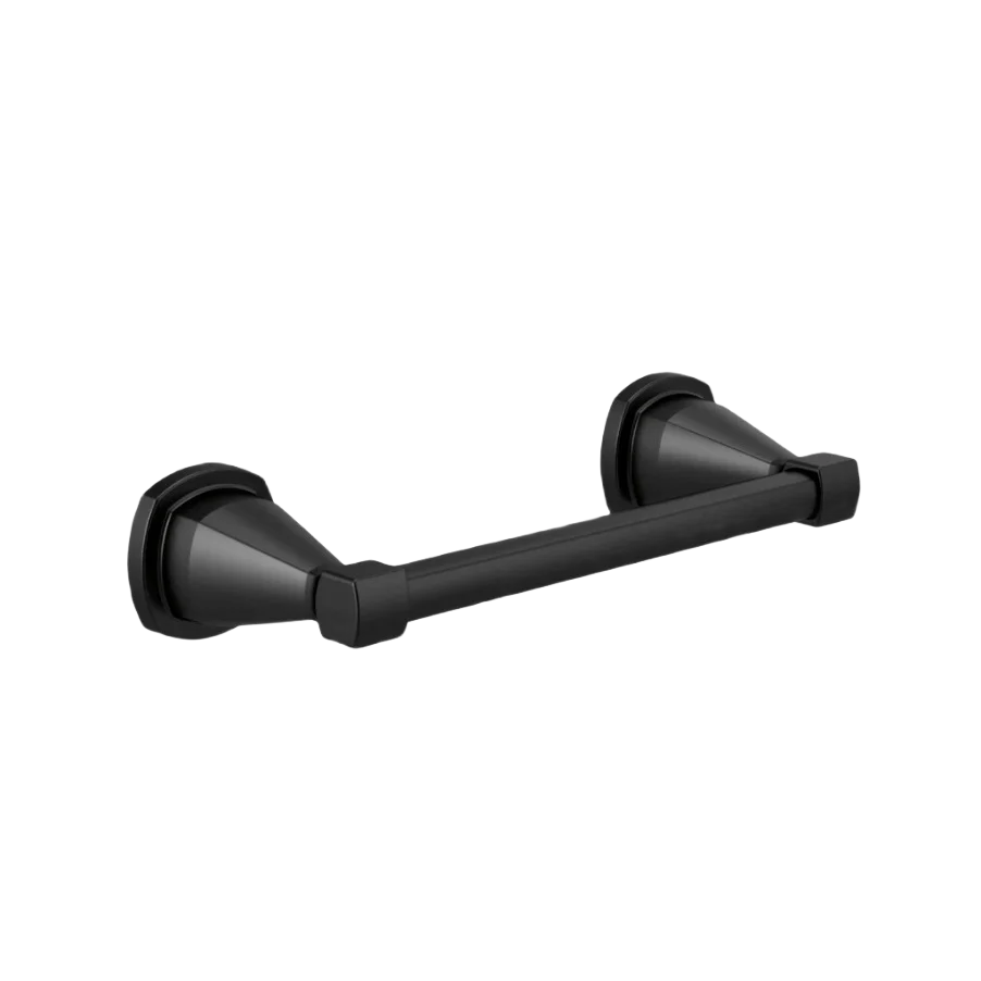 Unique Delta Stryke Mini Matte Black Towel Bar 8 in. Easy-to-Use
