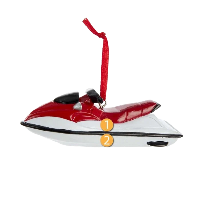 Specialty Kurt S. Adler Personalized Watercraft Ornament Functional