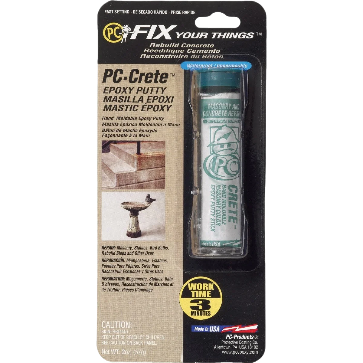 Sophisticated Protective Coating PC-Crete White Epoxy Putty 2 oz. User-Friendly