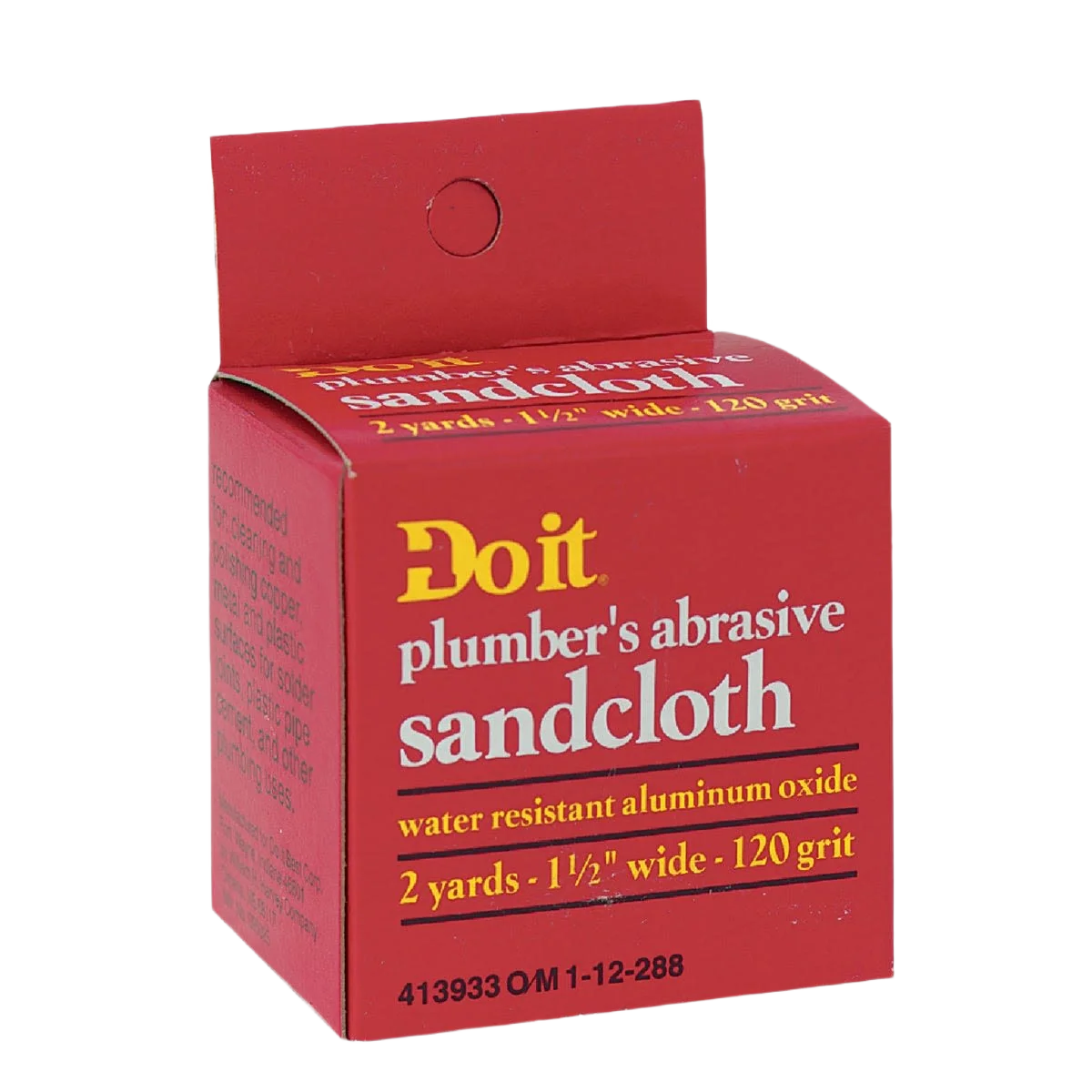 Smart Do it 120-Grit Plumber’s Abrasive Sand Cloth 1-1 2 in. x 2 yd. Detailed