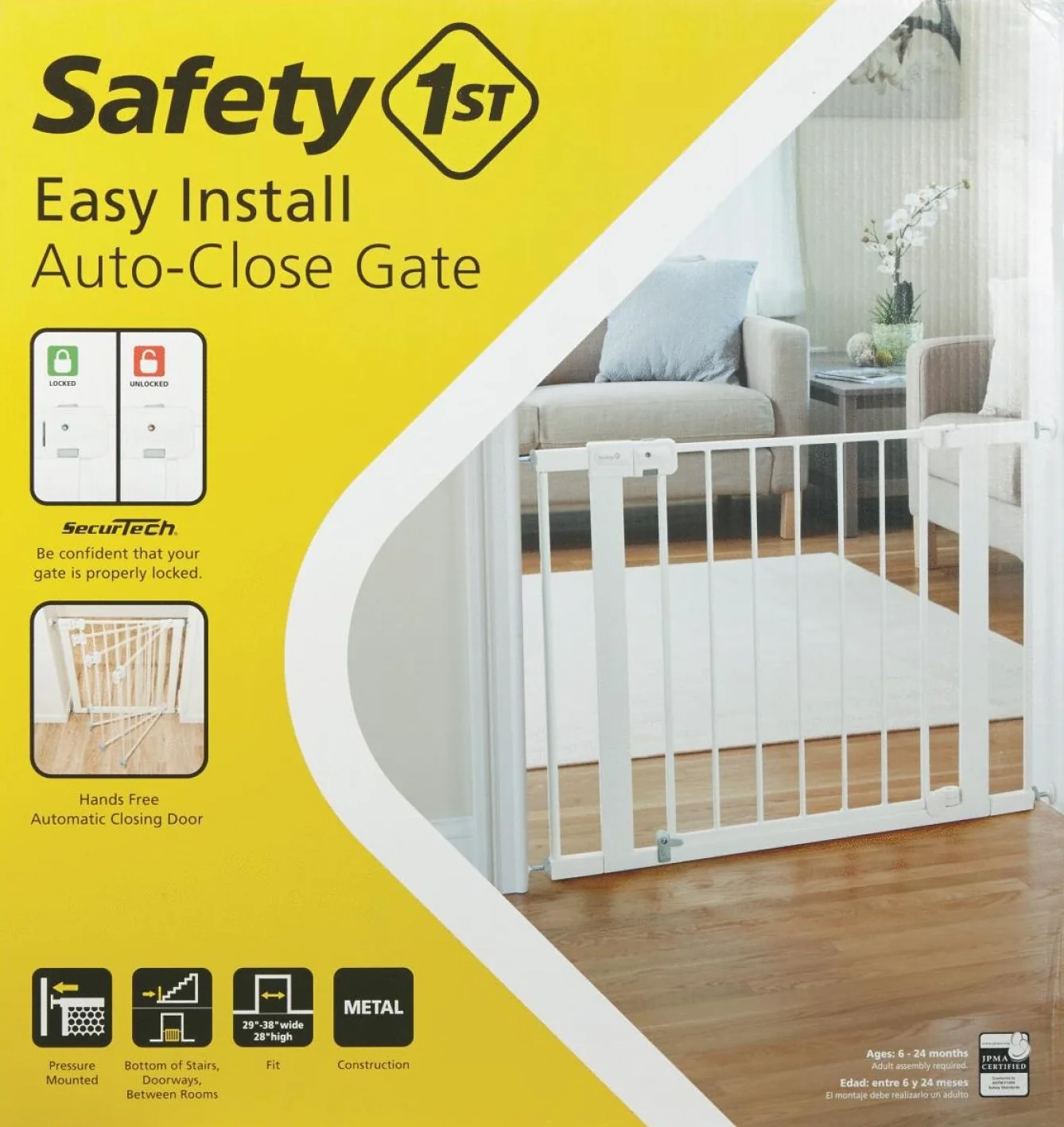 Exclusive Safety 1st Easy Install Auto-Close Safety Gate Refined