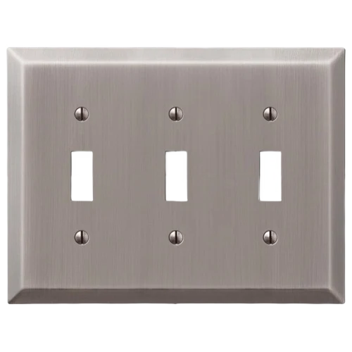 High-Grade Amerelle 3-Switch Century Antique Nickel Wallplate Specialty