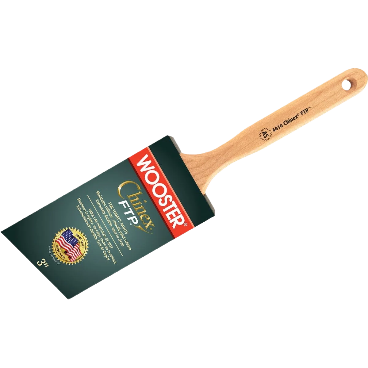 Environmentally Friendly Wooster Chinex FTP Brush with 3 in. Angle Functional