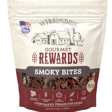 Elegant Wholesomes Rewards Smoky Bites Dog Treats 3 lb. Sustainable