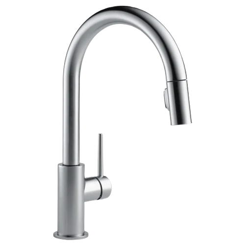 Unique Delta Trinsic Arctic Stainless Single Handle Pull Down Kitchen Faucet Expertly Made