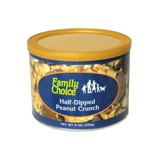 Environmentally Friendly Family Choice Half-Dipped Peanut Crunch Squares 9 oz. Comfortable