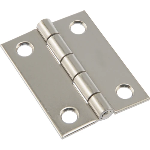 Smooth Hillman 2 in. Light Narrow Hinge – Fixed Pin – Stainless Steel Prestigious