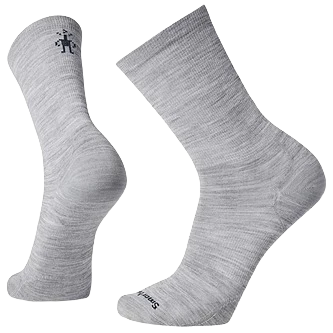 Authentic Smartwool Large Light Gray Anchor Line Zero Cushion Crew Socks Reliable