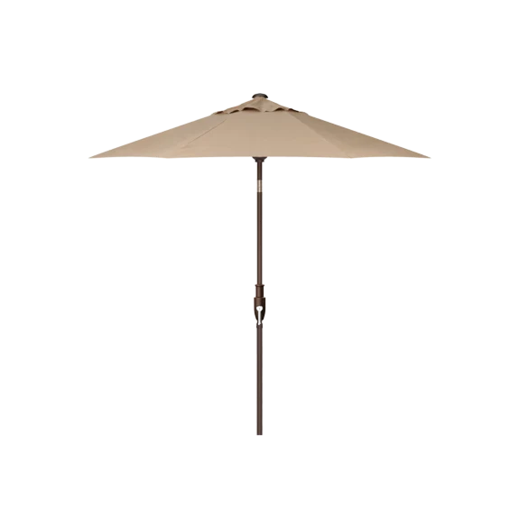 Carefully Designed Treasure Garden Bronze Auto Tilt Octagon Umbrella with Sand Canopy 9 ft. Exclusive