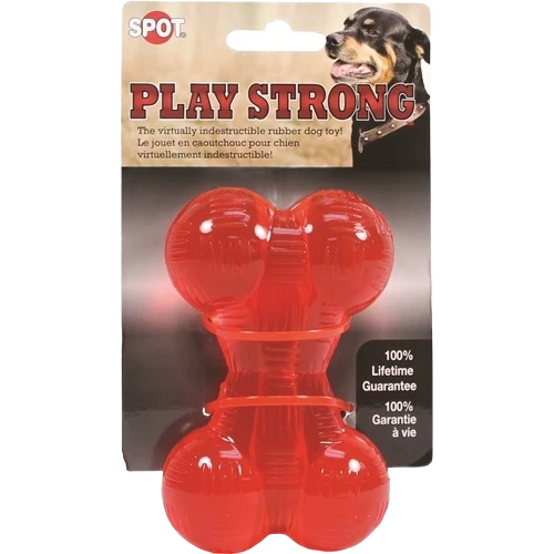 Soft Spot Play Strong Rubber Bone 4.5 in. Top-Quality