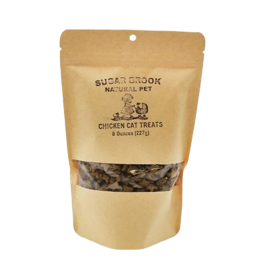 Clean Sugar Brook Natural Pet Cat Treats – Grain Chicken – 8 oz. Premium