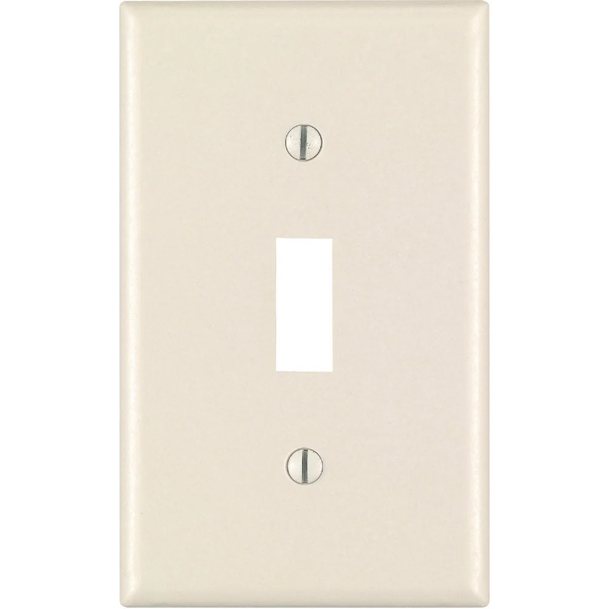 Functional Leviton 1-Gang Plastic Toggle Switch Wall Plate Light Almond 10-Pack Detailed