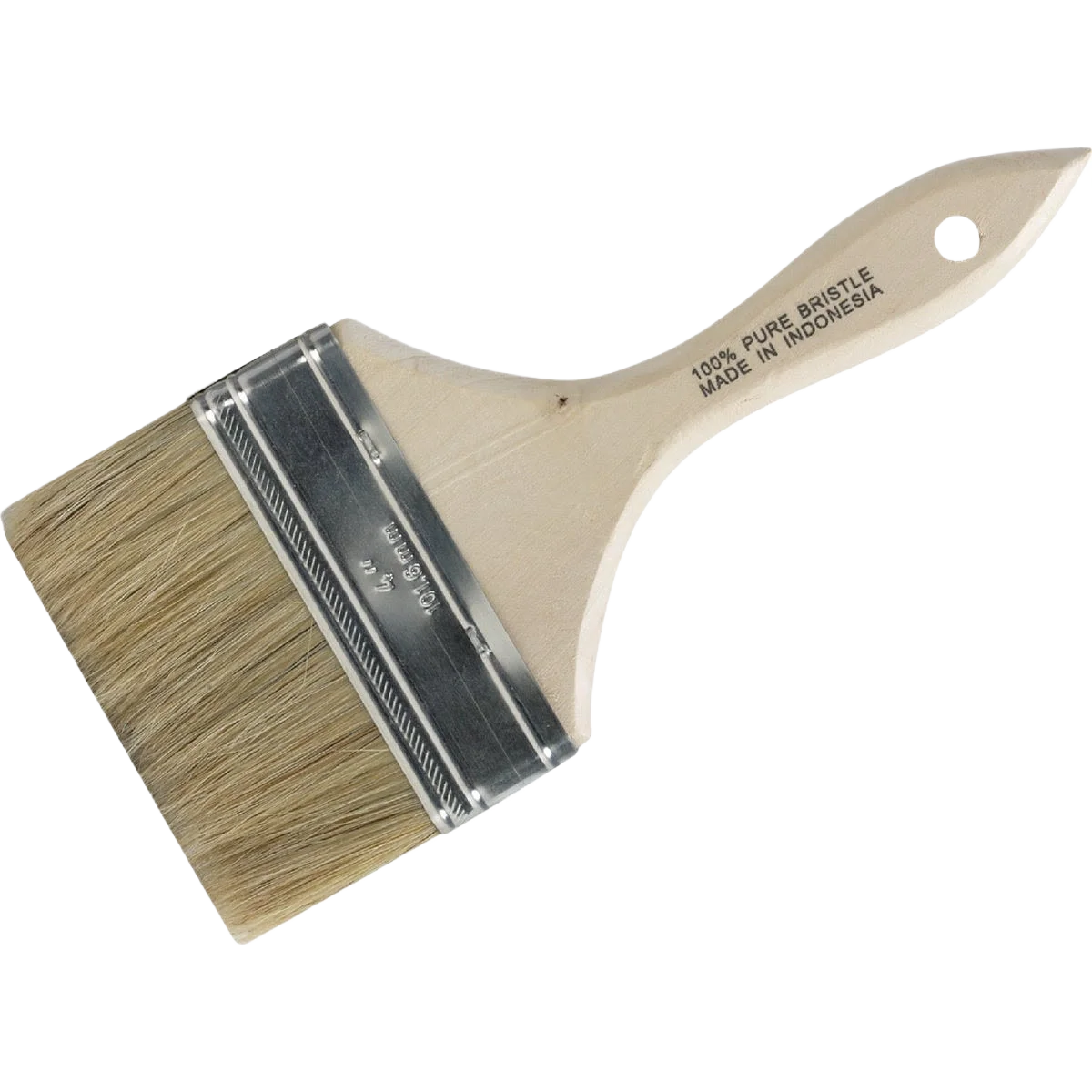 Practical Do it Flat Chip Natural Bristle Paint Brush 4 in. Breathable
