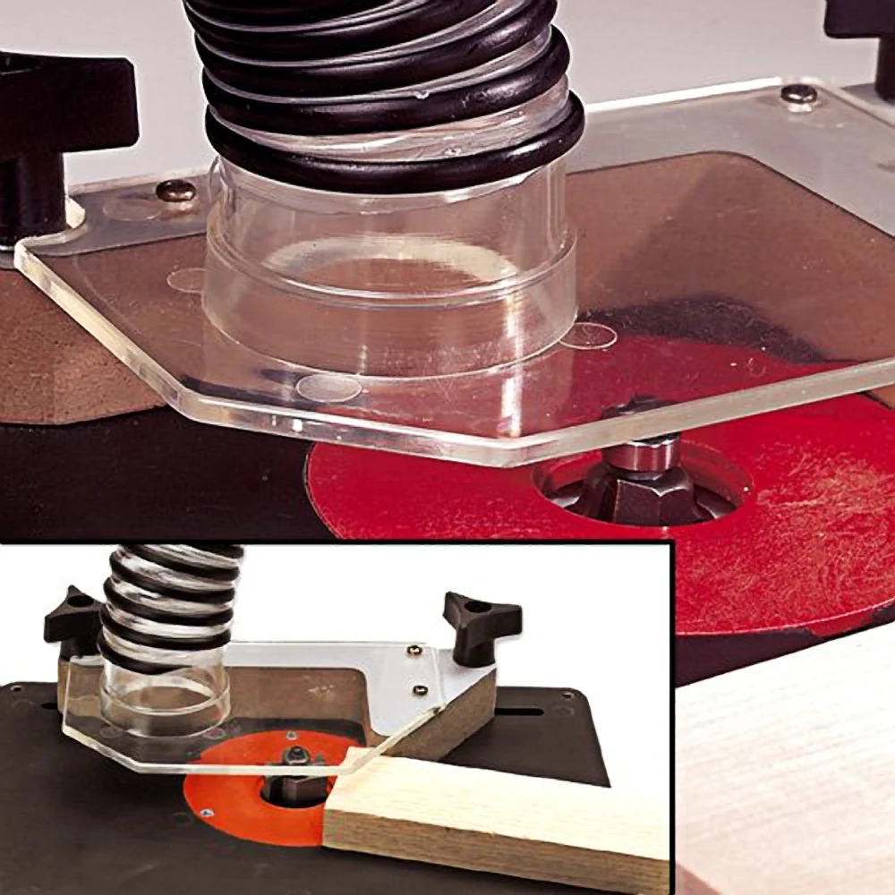 Proven Hart Design hand Router Table Bit Guard w Vacuum Attachment Reusable