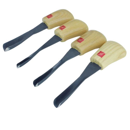 Top-Quality Flexcut 4 Pc. 11X Thumbnail Ground Gouge Carving Set Prestigious