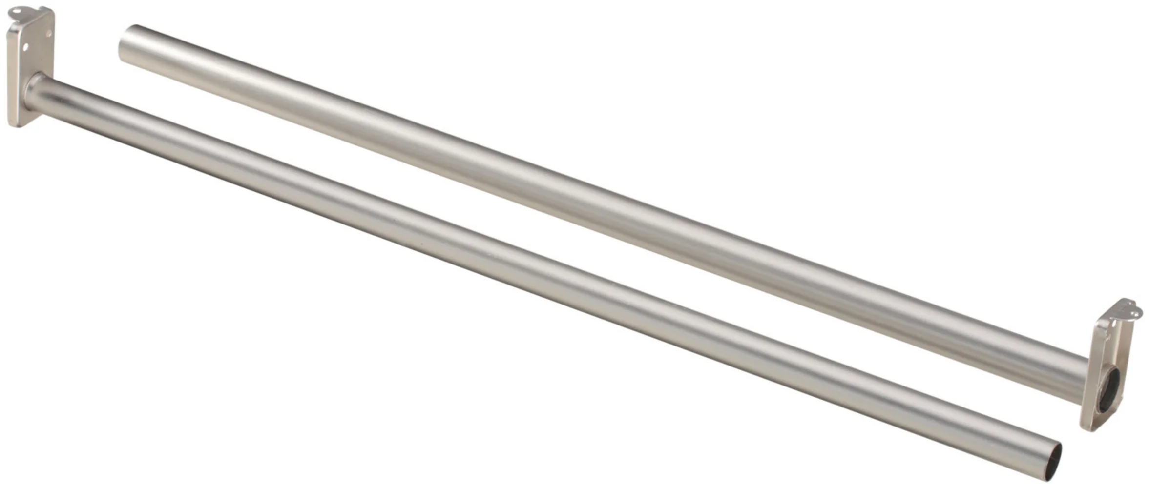 Proven National Hardware 30 to 48 Satin Nickel Adjustable Closet Rod User-Friendly