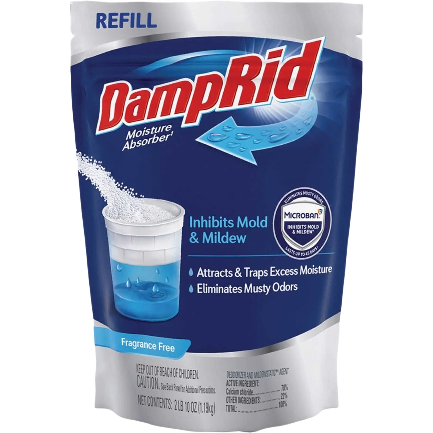 Effective DampRid Moisture Absorber Refill with Microban 42 oz. Safe