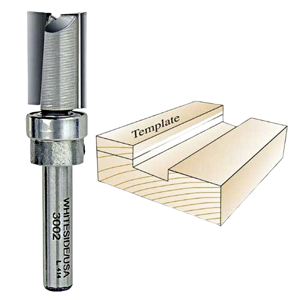Functional Whiteside Template Bit 1 4 in. SH x 1 2 in. CD x 3 4 in. CL Top-Quality