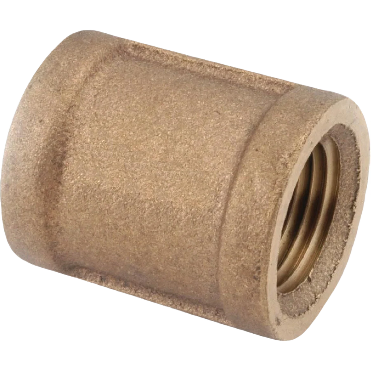 Advanced Anderson Metals 3 8 In. Threaded Red Brass Coupling Modern