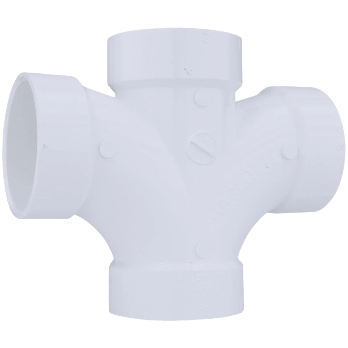 First-Class Charlotte Pipe 2 In. Double Sanitary Tee Solid