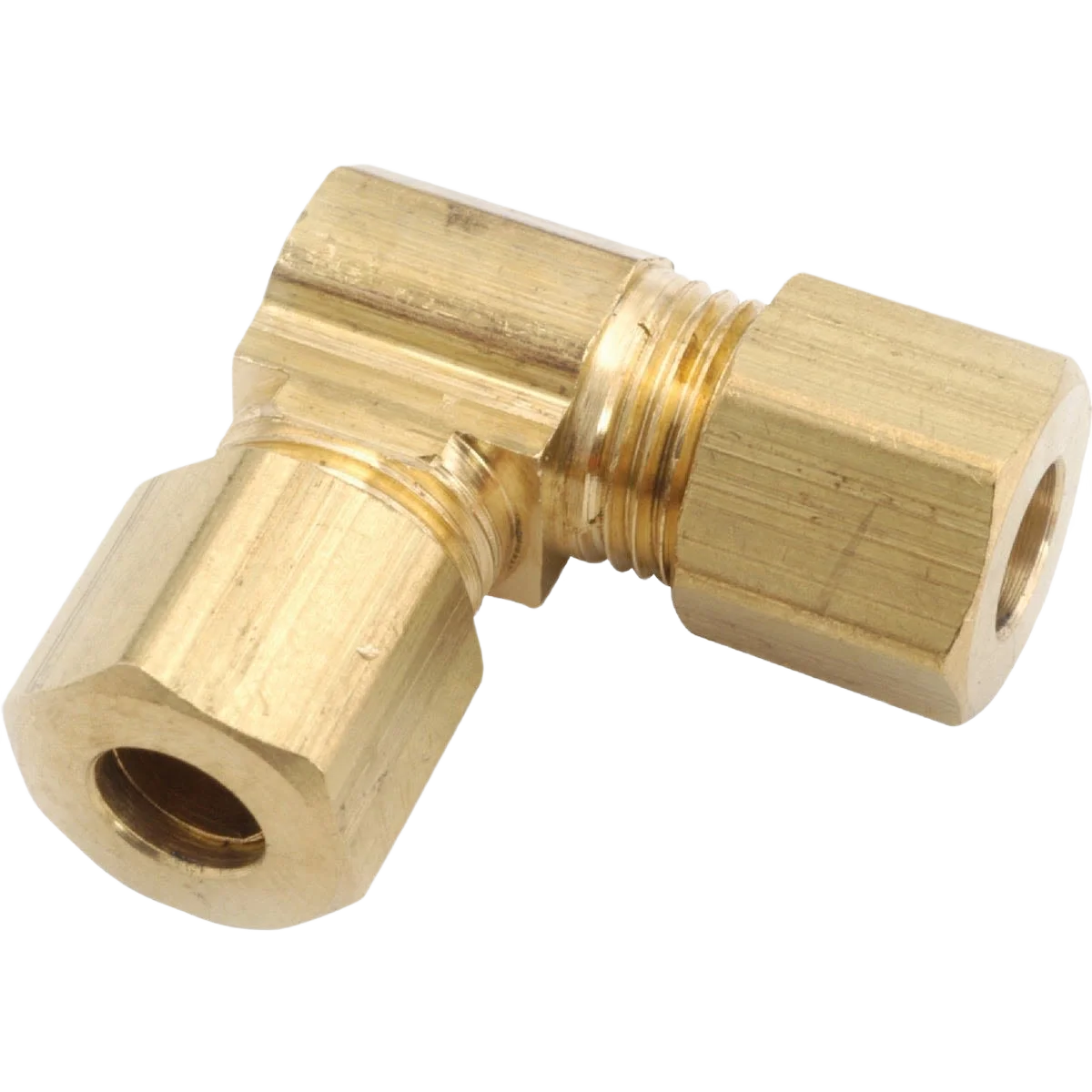Traditional Anderson Metals 1 4 In. 90 Deg. 2-Way Compression Brass Elbow Elegant