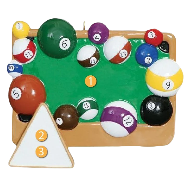 Proven Rudolph Me Personalized Billiards Ornament Healthy