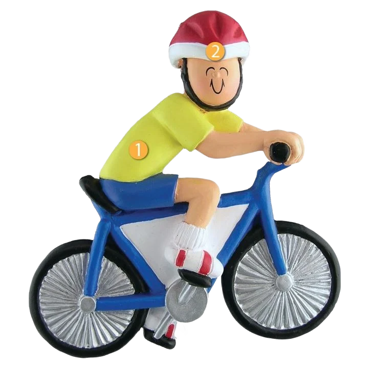 Next-Generation Ornament Central Personalized Male Bicycle Rider Ornament High-End