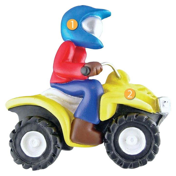 Fashionable Ornament Central Personalized 4-Wheeler Ornament Original Design