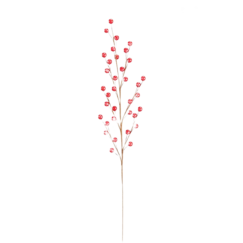 High-Quality Treemont Floral Red Berry Spray 19 in. Secure