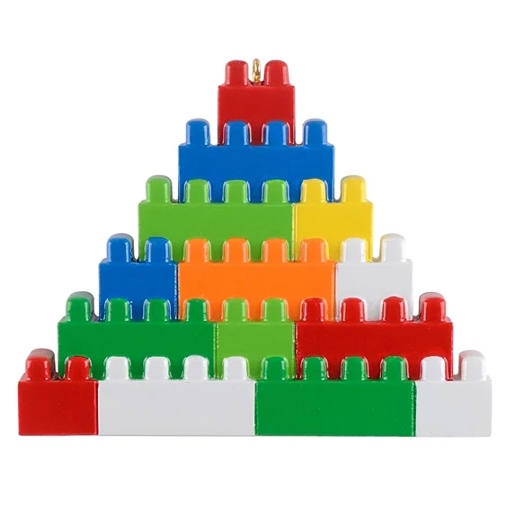Authentic Rudolph Me Personalized Plastic Building Blocks Ornament Trusted