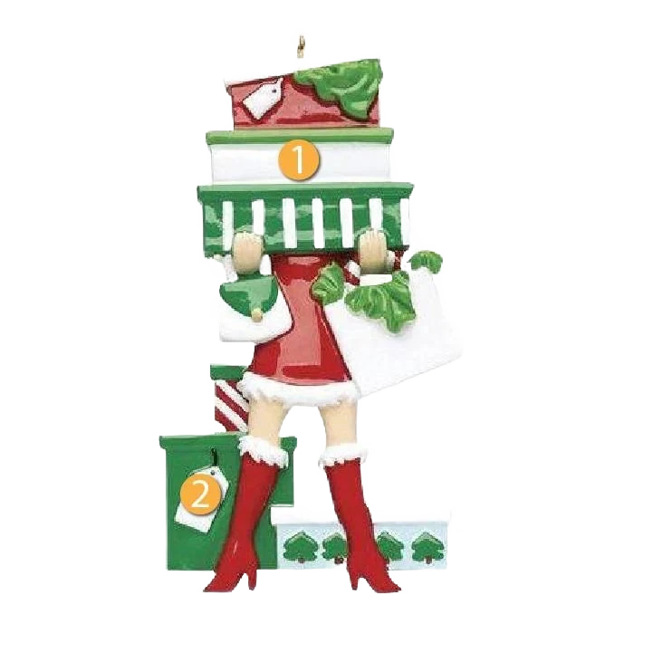 Healthy Rudolph Me Personalized Born to Shop Ornament Safe