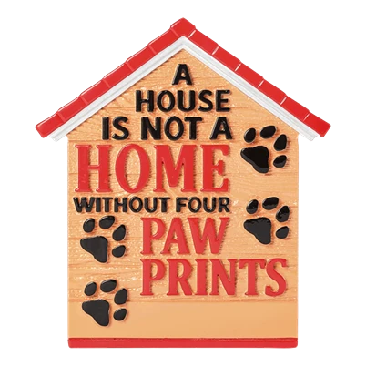 Exclusive PolarX Personalized Four Paw Prints Ornament Pure